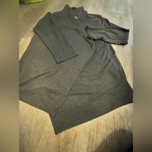 Women’s Bobeau size 1X grey asymmetrical cardigan